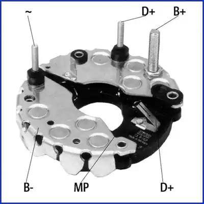HITACHI 139149 - Rectifier, alternator car-mod.net
