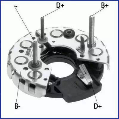 HITACHI 139114 - Rectifier, alternator car-mod.net
