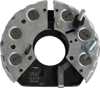 HITACHI 139115 - Rectifier, alternator car-mod.net