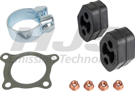HJS 82 11 9196 - Mounting Kit, catalytic converter car-mod.net