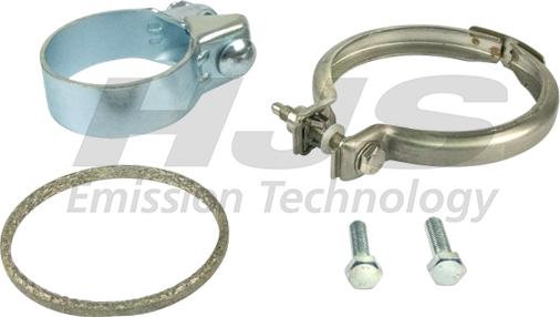 HJS 82 11 9231 - Mounting Kit, catalytic converter car-mod.net