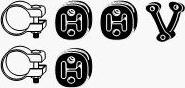 HJS 82 11 4572 - Mounting Kit, exhaust system car-mod.net