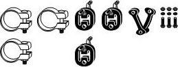 HJS 82 11 2366 - Mounting Kit, exhaust system car-mod.net