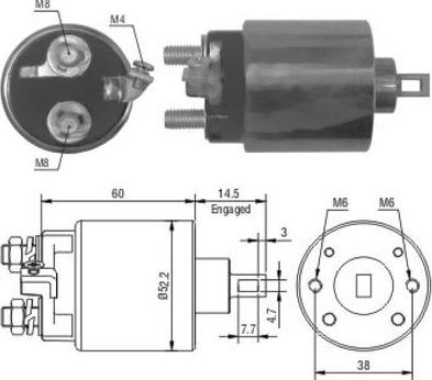 Hoffer 46056 - Solenoid Switch, starter car-mod.net