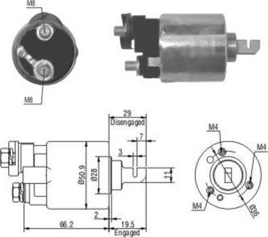 Hoffer 46052 - Solenoid Switch, starter car-mod.net