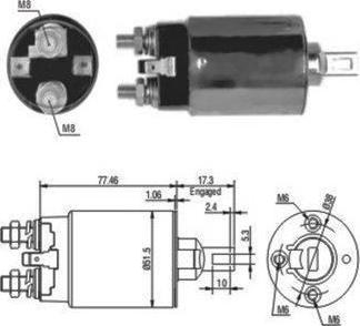 Hoffer 46057 - Solenoid Switch, starter car-mod.net