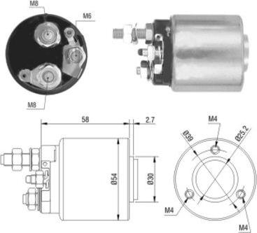 Hoffer 46008 - Solenoid Switch, starter car-mod.net