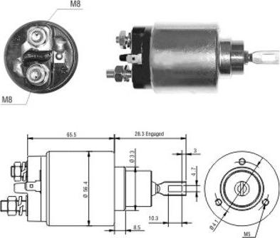 Hoffer 46032 - Solenoid Switch, starter car-mod.net