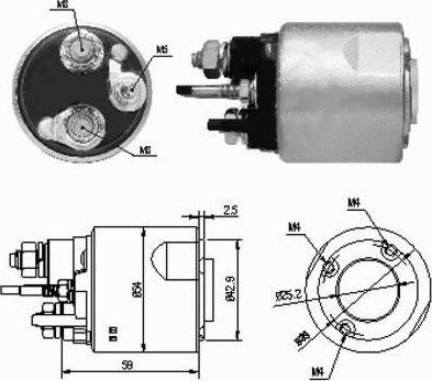 Hoffer 46159 - Solenoid Switch, starter car-mod.net