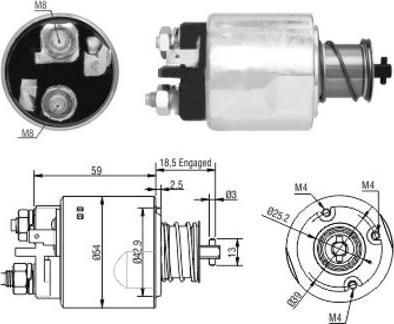 Hoffer 46168 - Solenoid Switch, starter car-mod.net