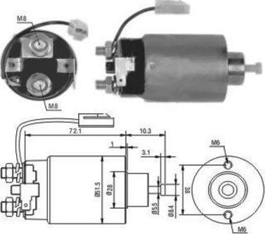Hoffer 46114 - Solenoid Switch, starter car-mod.net