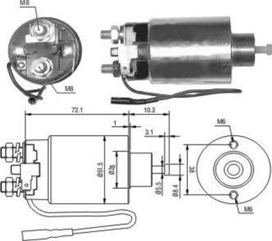 Hoffer 46127 - Solenoid Switch, starter car-mod.net