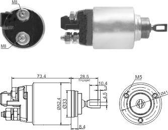 Hoffer 46309 - Solenoid Switch, starter car-mod.net