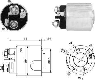 Hoffer 46295 - Solenoid Switch, starter car-mod.net