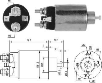 Hoffer 46297 - Solenoid Switch, starter car-mod.net