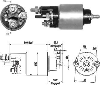 Hoffer 46283 - Solenoid Switch, starter car-mod.net