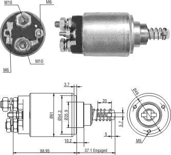 Hoffer 46272 - Solenoid Switch, starter car-mod.net