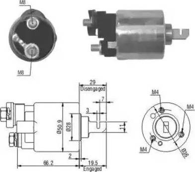 Hoffer 6646052 - Solenoid Switch, starter car-mod.net
