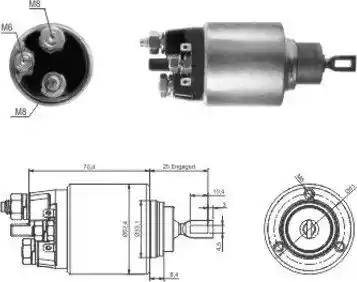 Hoffer 6646061 - Solenoid Switch, starter car-mod.net