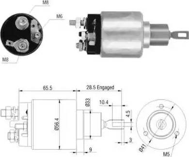 Hoffer 6646031 - Solenoid Switch, starter car-mod.net