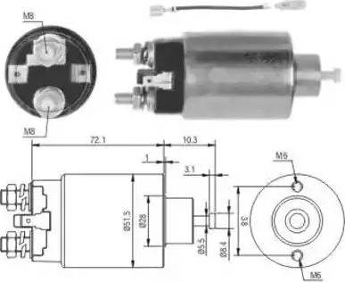 Hoffer 6646142 - Solenoid Switch, starter car-mod.net