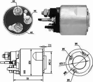 Hoffer 6646159 - Solenoid Switch, starter car-mod.net