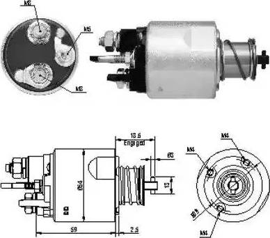 Hoffer 6646169 - Solenoid Switch, starter car-mod.net