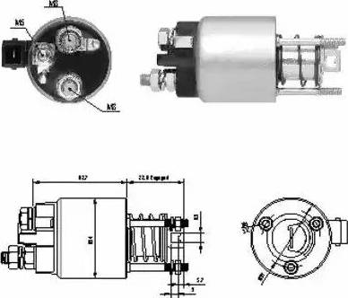 Hoffer 6646136 - Solenoid Switch, starter car-mod.net