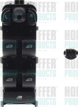 Hoffer 2106666 - Switch, window regulator car-mod.net