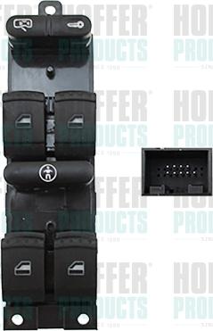 Hoffer 2106841 - Switch, window regulator car-mod.net