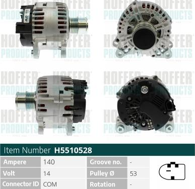 Hoffer H5510528 - Alternator car-mod.net