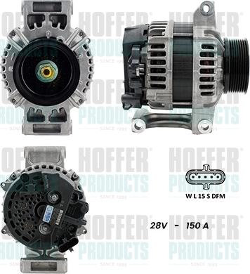 Hoffer H5610054G - Alternator car-mod.net