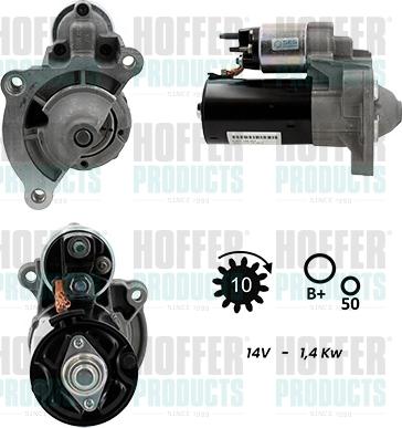 Hoffer H5010040G - Alternator, starter car-mod.net