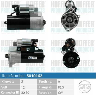 Hoffer H5010162 - Starter car-mod.net