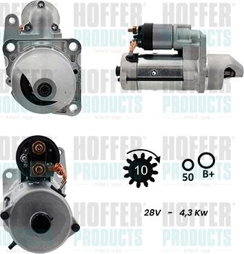 Hoffer H5110166G - Starter car-mod.net