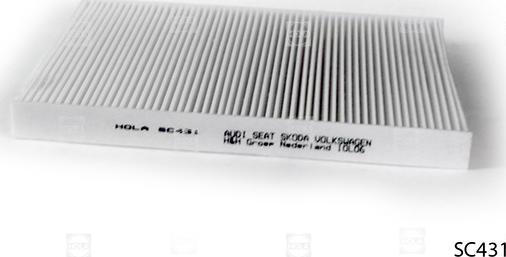 Hola SC431 - Filter, interior air car-mod.net