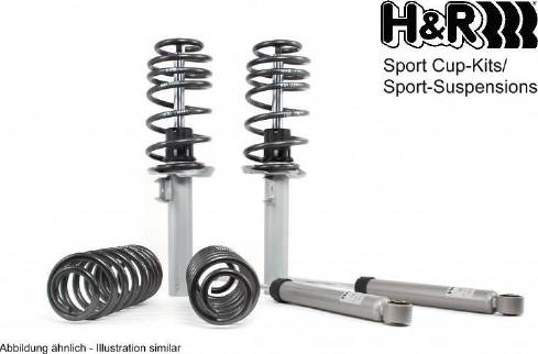 H&R 31025-1 - Suspension Kit, coil springs / shock absorbers car-mod.net