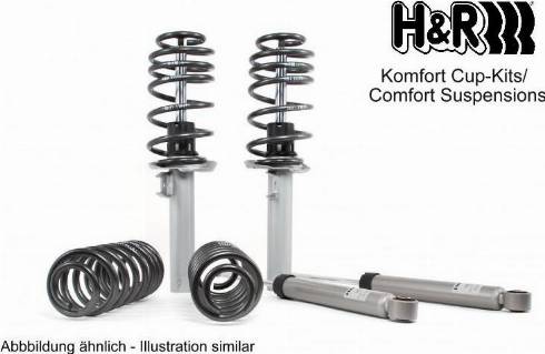 H&R 40541-2 - Suspension Kit, coil springs / shock absorbers car-mod.net