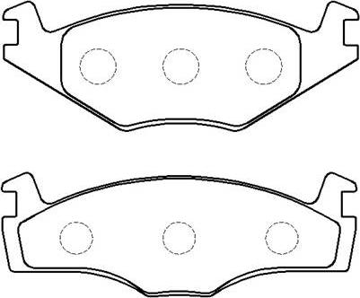 HSB Gold HP9009 - Brake Pad Set, disc brake car-mod.net
