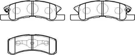 ADVICS-SEA D1N046T - Brake Pad Set, disc brake car-mod.net