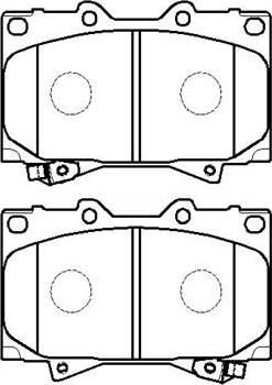 HSB Gold HP5084 - Brake Pad Set, disc brake car-mod.net