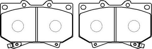 HSB Gold HP5087 - Brake Pad Set, disc brake car-mod.net