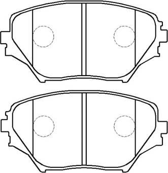 HSB Gold HP5035 - Brake Pad Set, disc brake car-mod.net