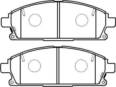 4U Autoparts 37622NS - Brake Pad Set, disc brake car-mod.net