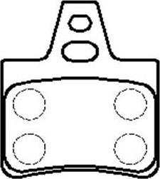 Alanko 10300621 - Brake Pad Set, disc brake car-mod.net