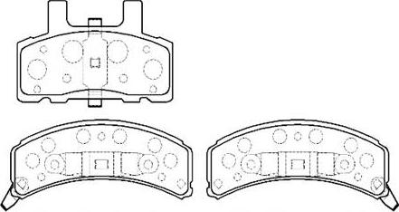 HSB Gold HP5111 - Brake Pad Set, disc brake car-mod.net