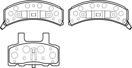 HSB Gold HP5226 - Brake Pad Set, disc brake car-mod.net