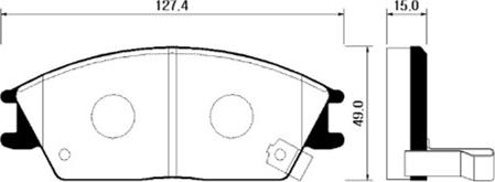 ACDelco AC648581D - Brake Pad Set, disc brake car-mod.net
