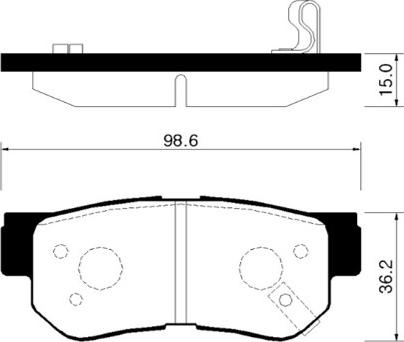 4U Autoparts 37567HY - Brake Pad Set, disc brake car-mod.net