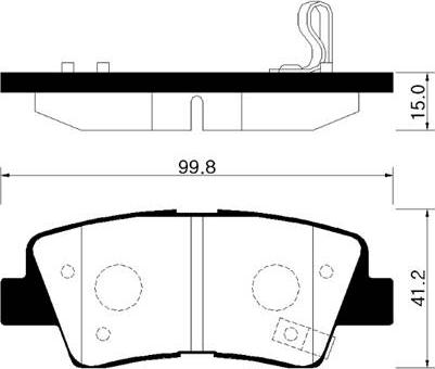 AISIN BPHY-2008 - Brake Pad Set, disc brake car-mod.net